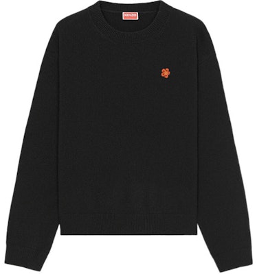 (Women) KENZO FW22 Boke Flower Logo Knit Sweater Black FC62PU3423LC-99 Order (Women) KENZO FW22 Boke Flower Logo Knit Sweater Black FC62PU3423LC-99