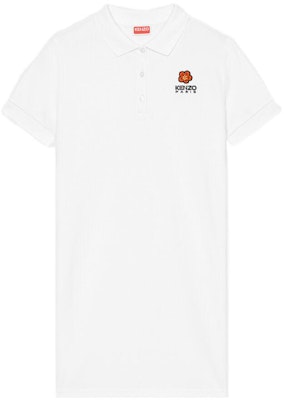 (W) KENZO 女士 FW22 Boke Flower 白色刺绣Logo中长款T恤连衣裙 FC62RO7074PU-01 Order (W) KENZO 女士 FW22 Boke Flower 白色刺绣Logo中长款T恤连衣裙 FC62RO7074PU-01