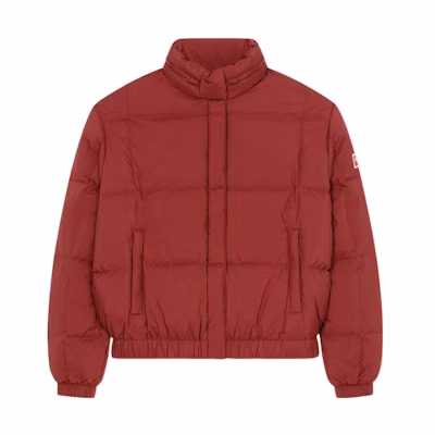 (Women) KENZO FW22 Bordeaux Red Loose Fit Zip-Up Casual Jacket. FC62OU1139NC-23