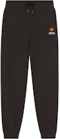 (Women) KENZO FW22 Floral Logo Embroidered Drawstring Joggers Black Autumn. FC62PA7004MF-99J (Women) KENZO FW22 Floral Logo Embroidered Drawstring Joggers Black Autumn. FC62PA7004MF-99J