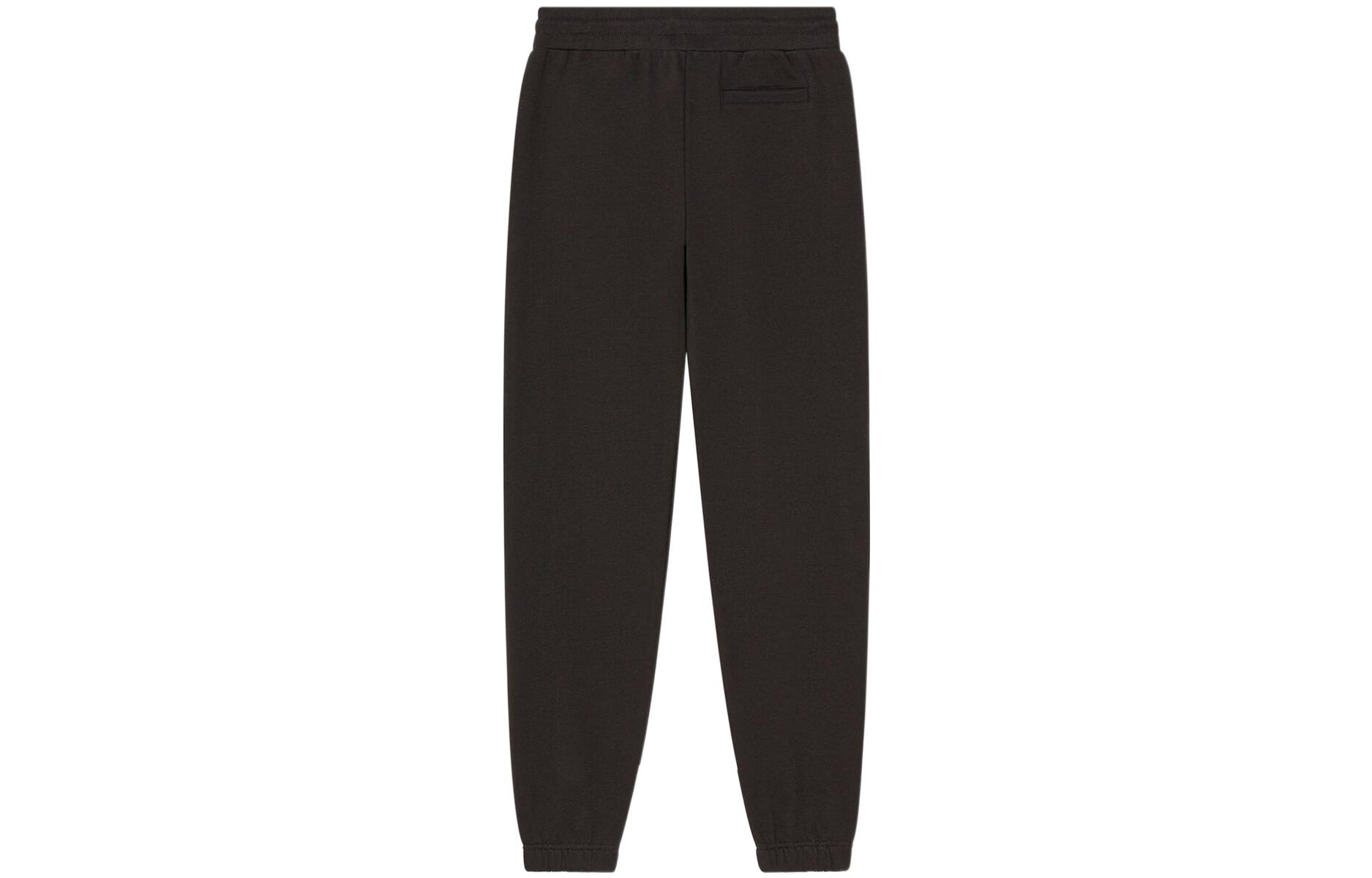 Lookbook (W) KENZO FW22 Seluar Jogger Hitam Logo Bunga Sulam dengan Tali Serut. FC62PA7004MF-99J