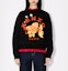 Shop (Women) KENZO FW23 Black Crew Neck Knit Sweater with Animal Letter Print. FD62PU4233BI-99J