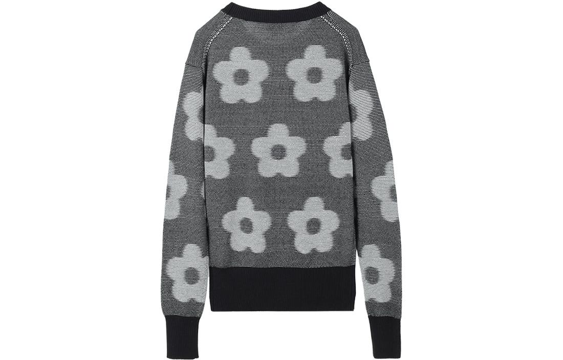 Lookbook (W) KENZO FW23 Baju Sweater Hitam Motif Bunga Crewneck Pullover. FD62PU4133CA-99