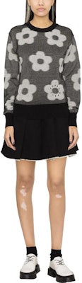 (W) KENZO FW23 Baju Sweater Hitam Motif Bunga Crewneck Pullover. FD62PU4133CA-99 Purchase (W) KENZO FW23 Baju Sweater Hitam Motif Bunga Crewneck Pullover. FD62PU4133CA-99