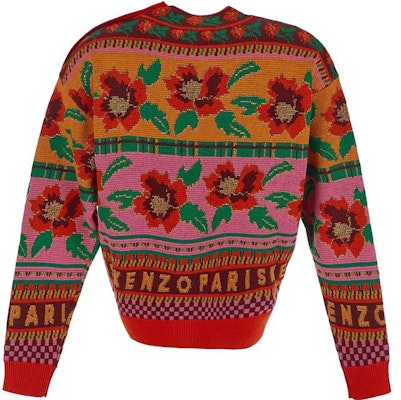 (Women) KENZO FW23 Colorblock Loose Fit Crewneck Sweater Multicolor. FD62PU4203CJ-22 Lookbook (Women) KENZO FW23 Colorblock Loose Fit Crewneck Sweater Multicolor. FD62PU4203CJ-22