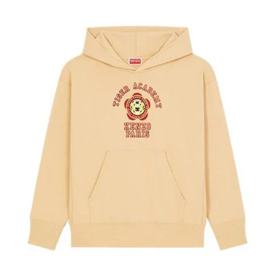 (Women) KENZO FW23 Floral Logo Hoodie Beige FD62SW0774ME-12
