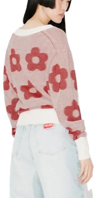 (W) KENZO FW23 Sweater Crewneck Motif Bunga Pullover. FD62PU4133CA-02 Details for (W) KENZO FW23 Sweater Crewneck Motif Bunga Pullover. FD62PU4133CA-02