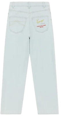 (Women) KENZO FW23 Light Blue Straight-Leg Jeans with Zippered Pockets FD62DP2156B4-DB Lookbook (Women) KENZO FW23 Light Blue Straight-Leg Jeans with Zippered Pockets FD62DP2156B4-DB