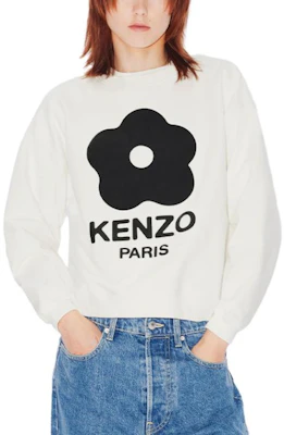 (W) KENZO FW23 Sudadera Casual Cuello Redondo con Logo Estampado FD62SW1124MF-02 Cheap (W) KENZO FW23 Sudadera Casual Cuello Redondo con Logo Estampado FD62SW1124MF-02