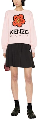 (W) 겐조 FW23 플로럴 레터 프린트 크루넥 니트 스웨터 핑크 FD52PU3803LC-34 Lookbook (W) 겐조 FW23 플로럴 레터 프린트 크루넥 니트 스웨터 핑크 FD52PU3803LC-34