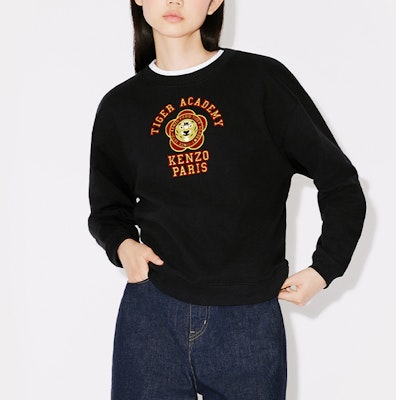 (W) Sudadera Negra Mujer KENZO FW23 Logo Tigre Floral. FD62SW0724ME-99J Purchase (W) Sudadera Negra Mujer KENZO FW23 Logo Tigre Floral. FD62SW0724ME-99J