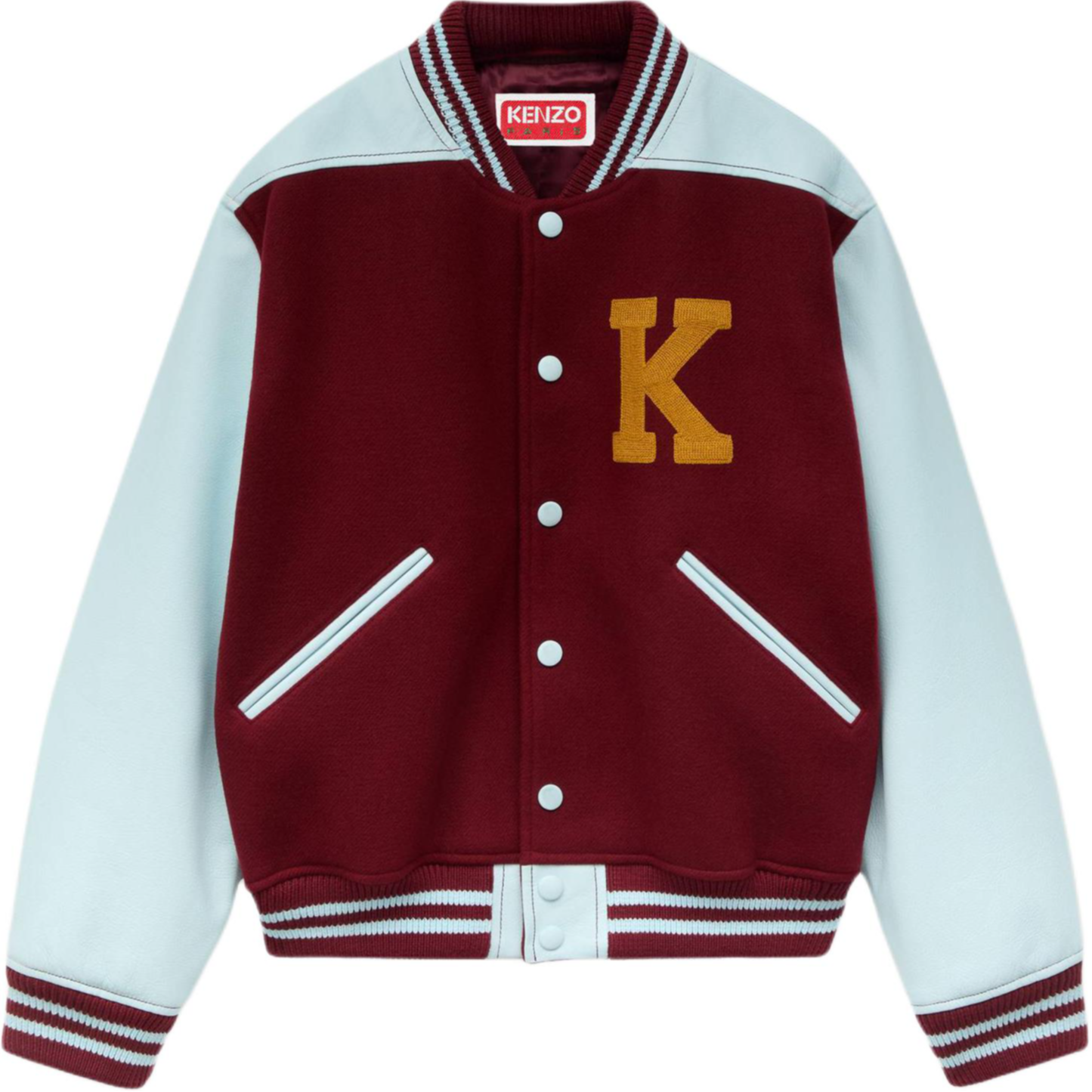 (Women) KENZO FW26 Wool Loose Fit Single-Breasted Baseball Jacket FG62BL1959OL-23