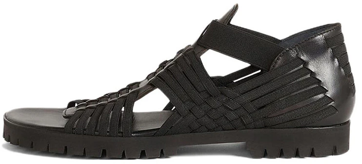women-kenzo-greek-leather-sandals-black-fb-52-sd-190-l66-99