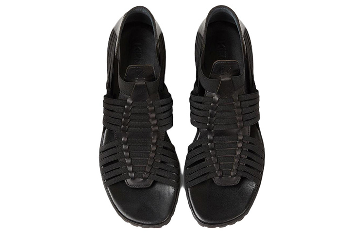 Lookbook (W) Sandalias de Cuero Kenzo Greek 'Negro' FB52SD190L66-99