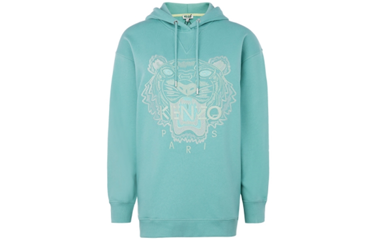 (Women) Kenzo Green Alphabet Print Long Sleeve Hoodie FA52SW9644XI-60