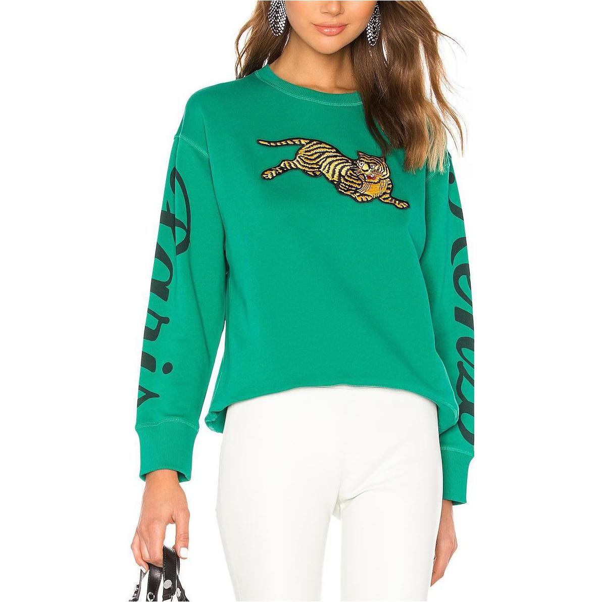 (Women) Kenzo Green Slim Fit Crewneck Sweatshirt with Animal Embroidery F952SW754952-57 圖 4