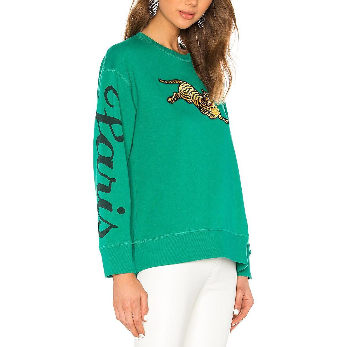 (Women) Kenzo Green Slim Fit Crewneck Sweatshirt with Animal Embroidery F952SW754952-57 圖 6