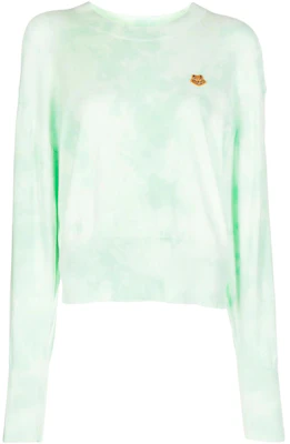 (W) ケンゾー グリーン タイダイ ロゴ パッチ ロングスリーブ スウェットシャツ FC52PU6873TF-47 Buy (W) ケンゾー グリーン タイダイ ロゴ パッチ ロングスリーブ スウェットシャツ FC52PU6873TF-47