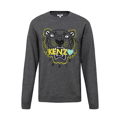 (Women) KENZO Grey Heart Tiger Embroidered Sweatshirt F962SW7154X4-98