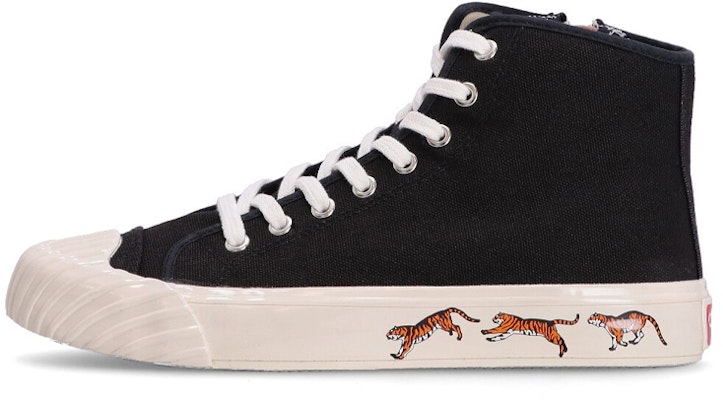 (W) 겐조 블랙 하이탑 패션 스니커즈 (Kenzo Black High-top Fashion Sneakers) FC62SN020F50-99 Buy (W) 겐조 블랙 하이탑 패션 스니커즈 (Kenzo Black High-top Fashion Sneakers) FC62SN020F50-99