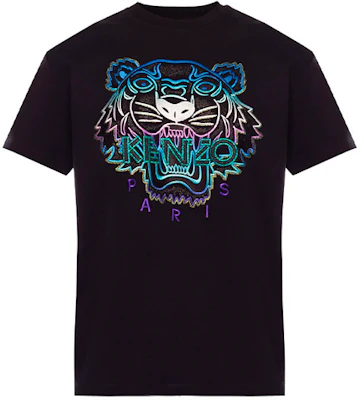 (W) KENZO Camiseta Negra Capsule Holiday Tigre Bordado. F962TS9534Y8-99 Buy (W) KENZO Camiseta Negra Capsule Holiday Tigre Bordado. F962TS9534Y8-99