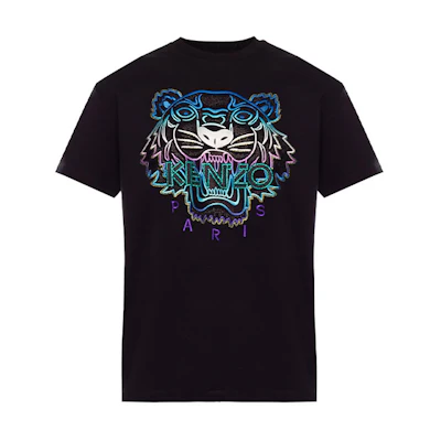 (Women) KENZO Holiday Capsule Tiger Embroidered Tee Black. F962TS9534Y8-99