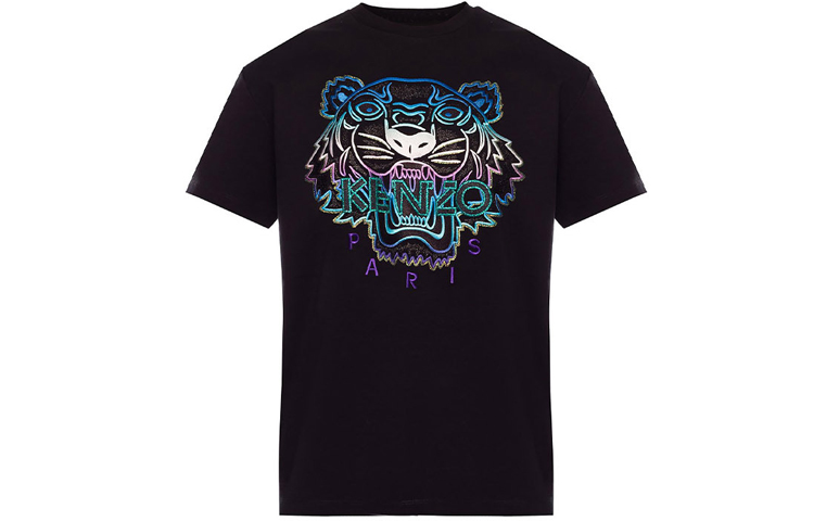 Order (W) KENZO Camiseta Negra Capsule Holiday Tigre Bordado. F962TS9534Y8-99