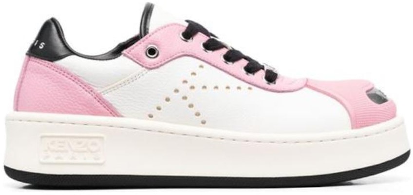 (Women) Kenzo Hoops Low 'Pink White' FD52SN040L53.30 Order (Women) Kenzo Hoops Low 'Pink White' FD52SN040L53.30