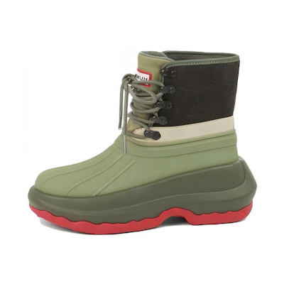 (W) Kenzo Hunter 'Deep Khaki Short Outdoor Boots'
