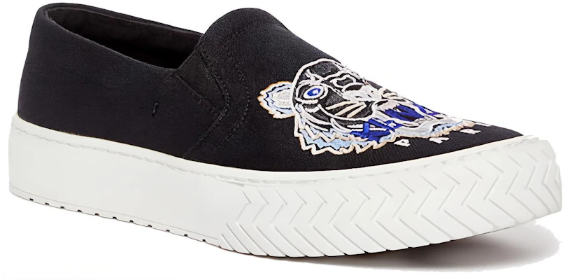 KENZO K-SkateTiger 高田賢三 虎頭刺繡 時尚板鞋 女款 黑色 Lookbook KENZO K-SkateTiger 高田賢三 虎頭刺繡 時尚板鞋 女款 黑色