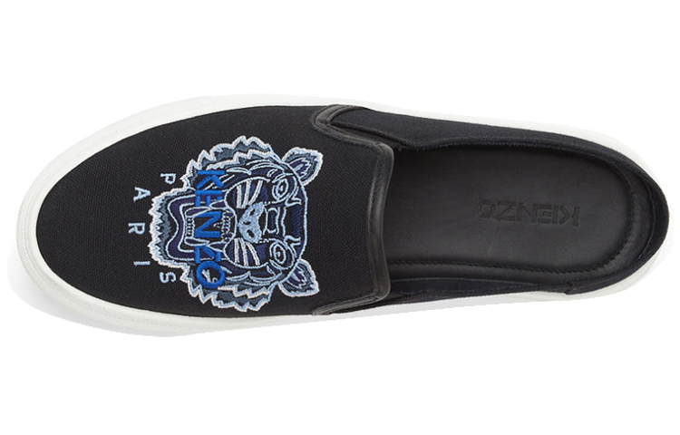 Shop (W) Kenzo K-Skate Schwarz Blau ''Tiger Slip-On'' FB52SN105F7099-35