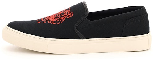 (Women) Kenzo K-Skate Slip-On Sneakers 'Black Tiger' FB52SN100F80-99 (Women) Kenzo K-Skate Slip-On Sneakers 'Black Tiger' FB52SN100F80-99