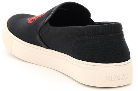 (W) Kenzo Slip-On Sneakers 'Black Tiger' Hitam FB52SN100F80-99 Lookbook (W) Kenzo Slip-On Sneakers 'Black Tiger' Hitam FB52SN100F80-99