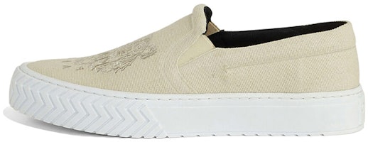(Women) Kenzo K-Skate 'Embroidered Tiger Slip-On Beige' FA62SN200F7003-36 (Women) Kenzo K-Skate 'Embroidered Tiger Slip-On Beige' FA62SN200F7003-36