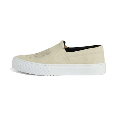 (W) Kenzo K-Skate 'Embroidered Tiger Slip-On Beige'