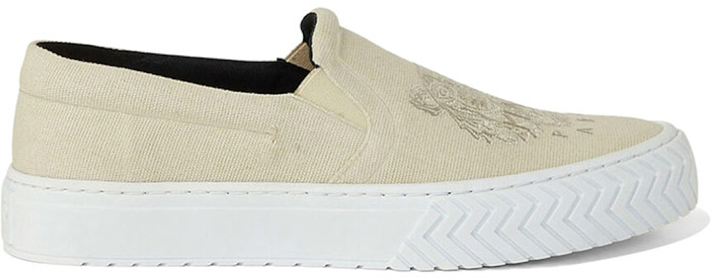 (W) ケンゾー K-スケート 刺繍タイガースリッポン ベージュ FA62SN200F7003-36 Order (W) ケンゾー K-スケート 刺繍タイガースリッポン ベージュ FA62SN200F7003-36