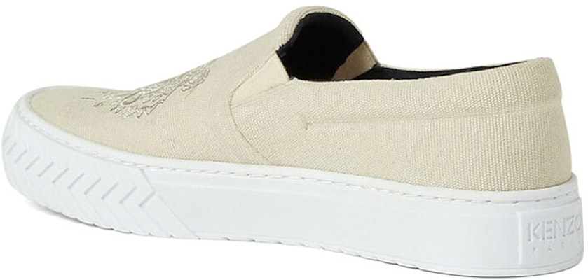 (W) ケンゾー K-スケート 刺繍タイガースリッポン ベージュ FA62SN200F7003-36 Shop (W) ケンゾー K-スケート 刺繍タイガースリッポン ベージュ FA62SN200F7003-36