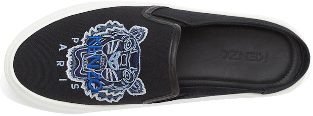 (Women) Kenzo K-Skate Black Blue 'Tiger Slip-On' FB52SN105F7099-35 Shop (Women) Kenzo K-Skate Black Blue 'Tiger Slip-On' FB52SN105F7099-35
