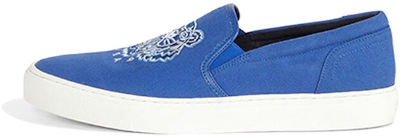 (Women) Kenzo K-Skate Slip-On 'Tiger Embroidery Blue' FB52SN100F70071-35 (Women) Kenzo K-Skate Slip-On 'Tiger Embroidery Blue' FB52SN100F70071-35