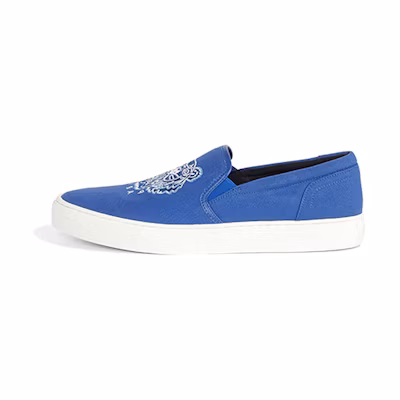 (W) Kenzo K-Skate Slip-On 'Tiger Embroidery Blue'