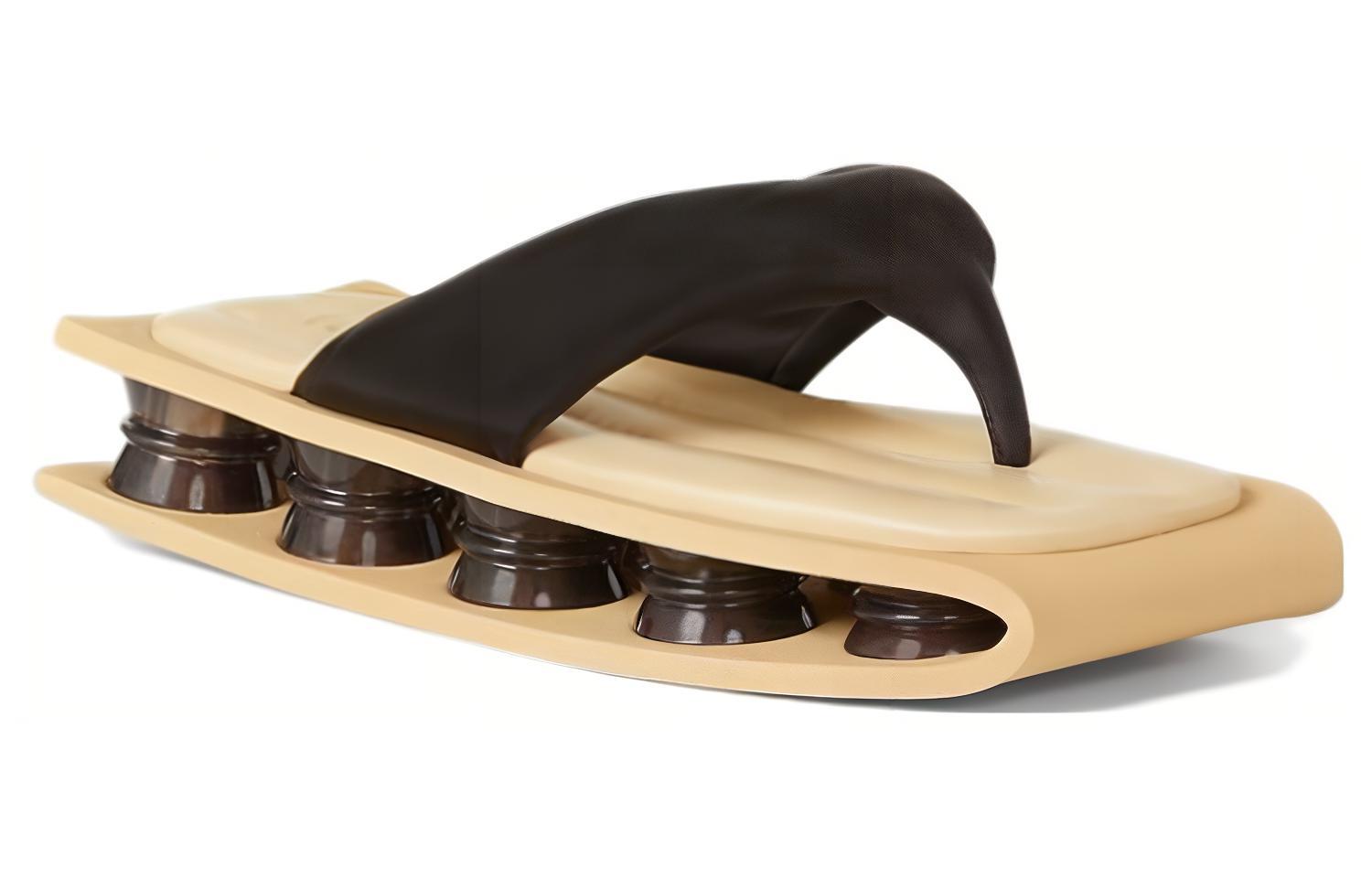 (W) Kenzo Kenzori 'Black Quilted Leather Sandal' 圖 2