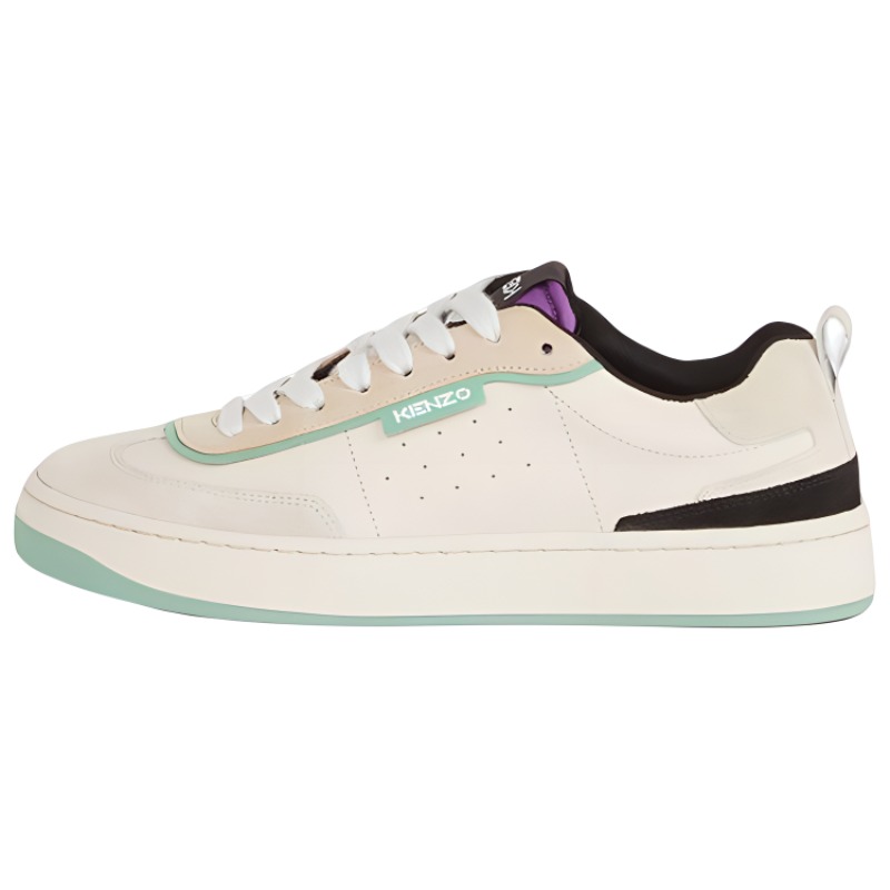 Buy KENZO 高田賢三 Kourt 80 皮革運動鞋 女款 白綠