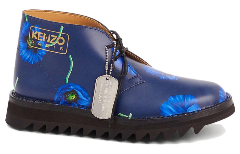 (Women) Kenzo Leather Ankle Boot 'Blue Comfort Fashion' FC62BT702L7177