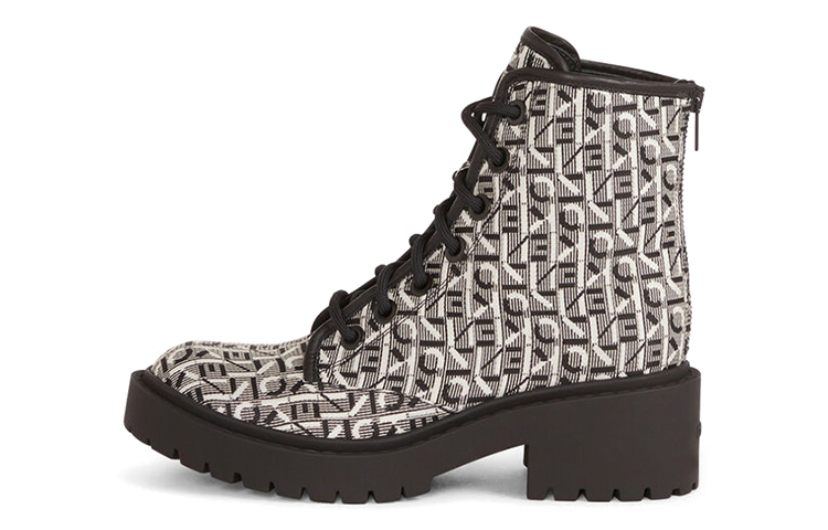 (Women) Kenzo Leather Ankle Boots 'Brown Print' FC52BT349F90-99