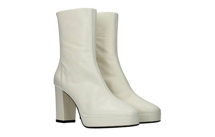 (W) Kenzo Leather Ankle Boots 'White' 圖 2