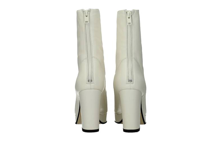 (W) Kenzo Leather Ankle Boots 'White' 圖 3