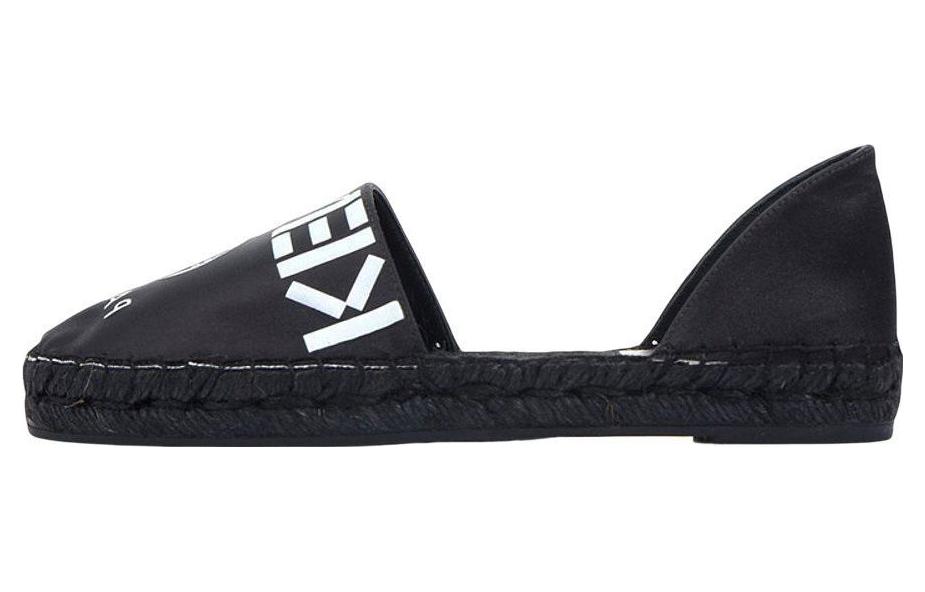 (Women) Kenzo Leather Black 'Kanji Straw Weave' F652ES185F54.99