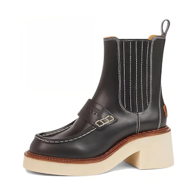 (W) Kenzo Leather Chelsea Boots 'Black'