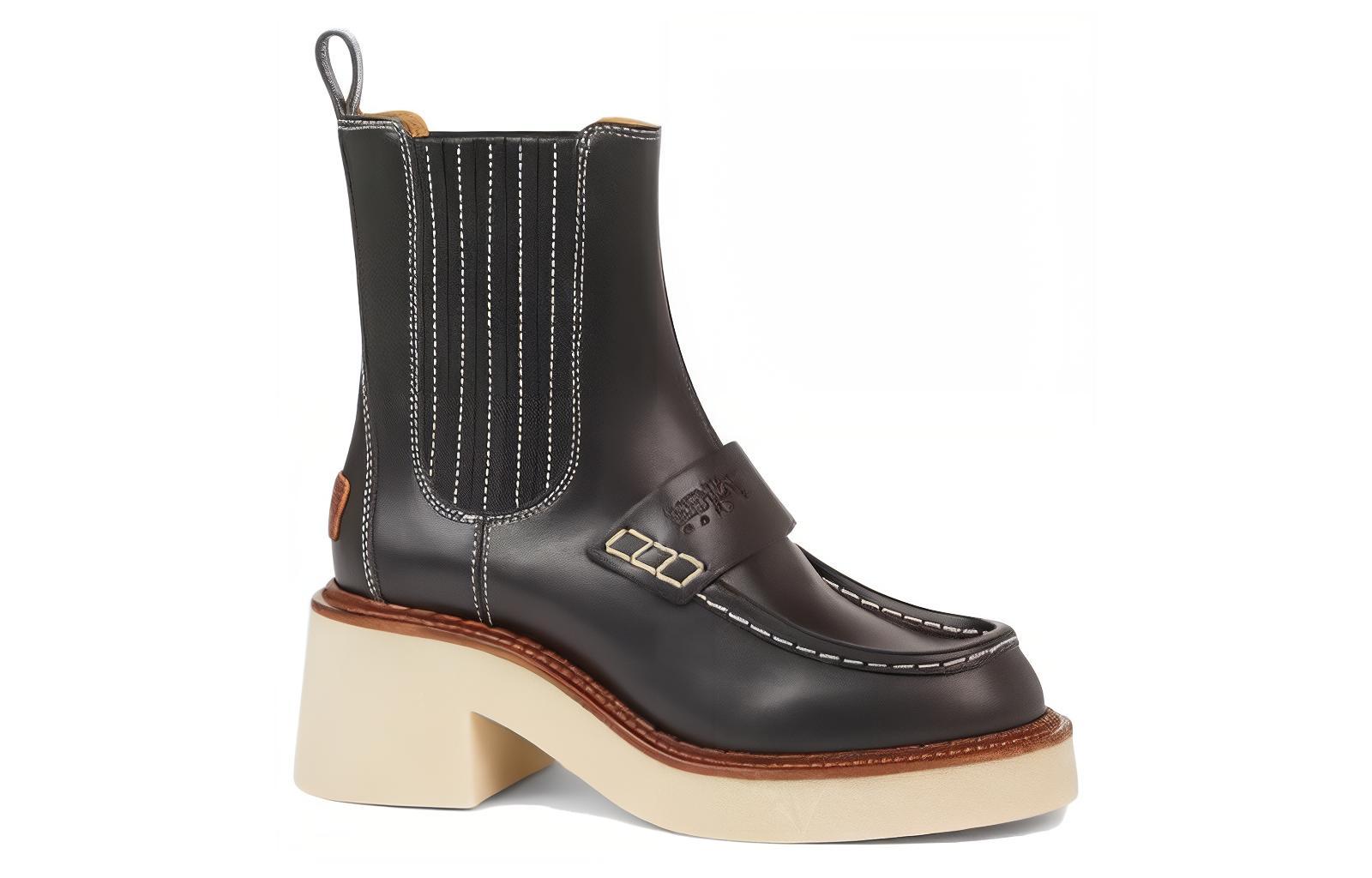 Order (W) 겐조 블랙 레더 첼시 부츠 FD62BT713L65.99