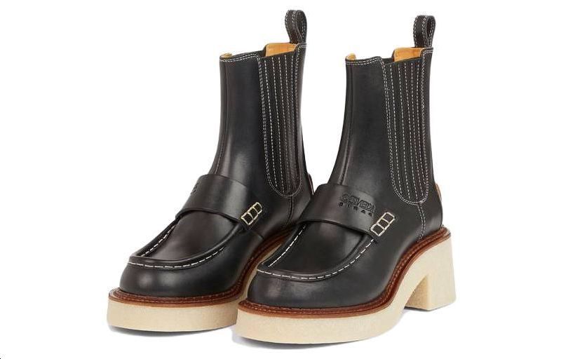 Lookbook (W) 겐조 블랙 레더 첼시 부츠 FD62BT713L65.99